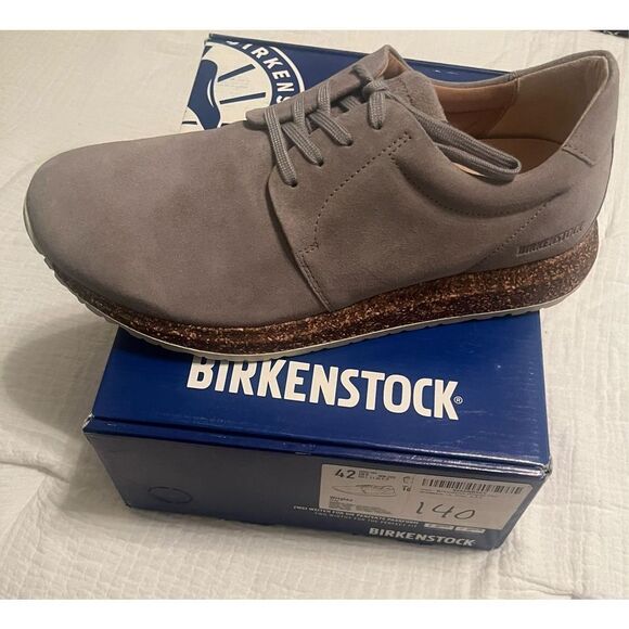Birkenstock Wrigley Sneakers Gray Suede NEW NIB - Picture 6 of 8